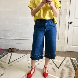 muji wide leg jeans